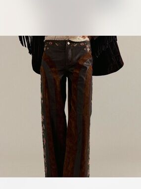 NWT We The Free Belle Embroidered Vegan Pants